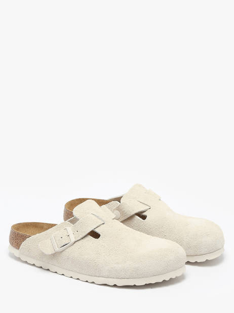 Slippers Boston Uit Leder Birkenstock Beige women 1027693 ander zicht 1