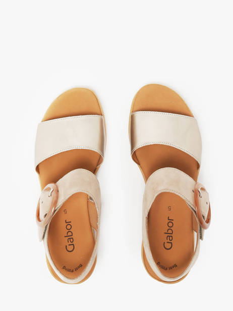 Sandalen Uit Leder Gabor Goud women 62 ander zicht 3