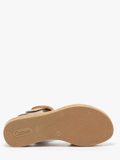 Sandalen Uit Leder Gabor Goud women 62 ander zicht 4