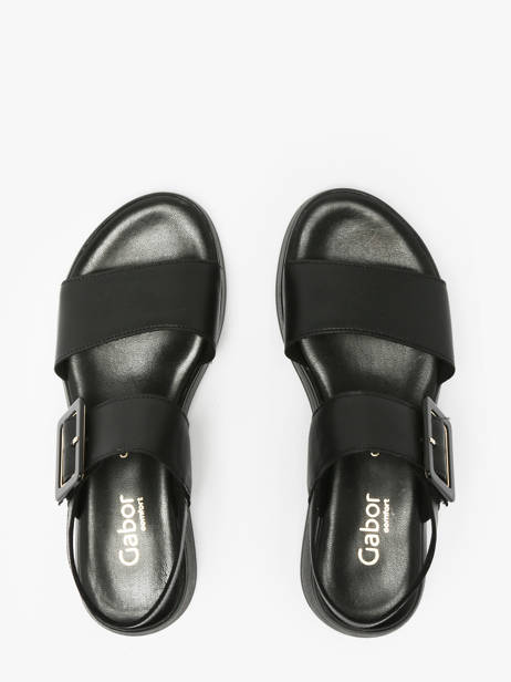 Sandalen Uit Leder Gabor Zwart women 67 ander zicht 3