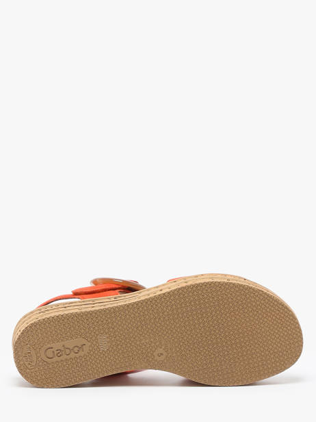 Sandalen Uit Leder Gabor Oranje women 13 ander zicht 4