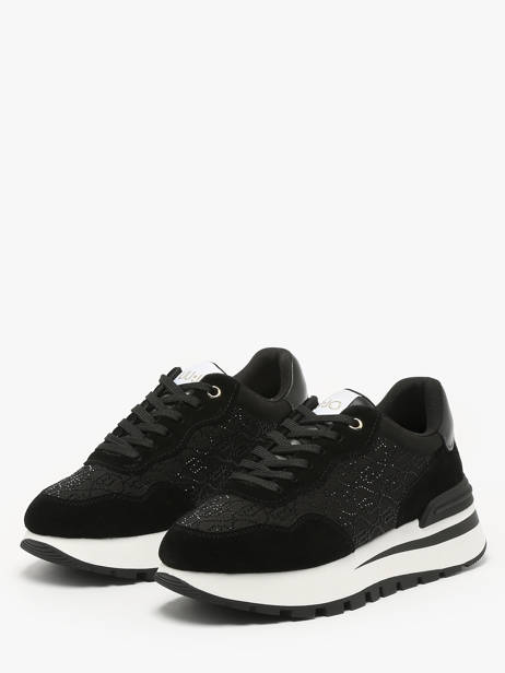 Sneakers Amazing 20 Uit Leder Liu jo Zwart women BA5043PX ander zicht 2