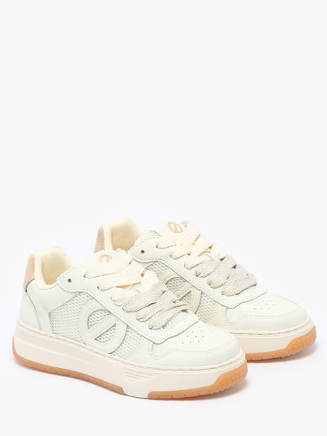 Sneakers Alison Uit Leder No name Beige women ASGMESVE ander zicht 2