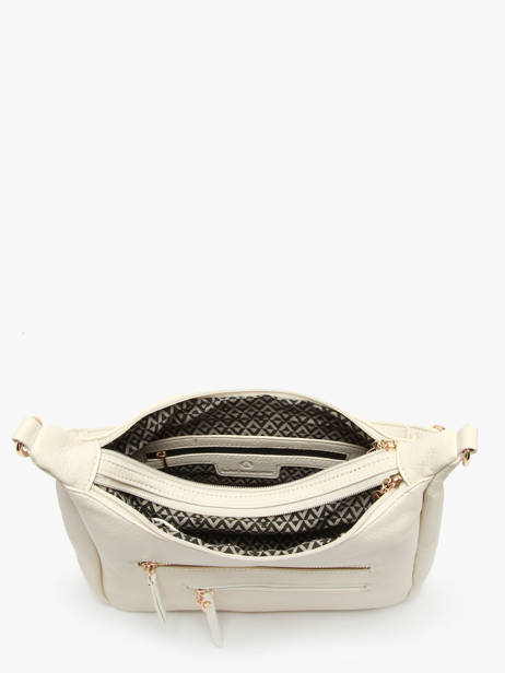 Schoudertas Zip Lulu castagnette Beige zip VICTOR ander zicht 3
