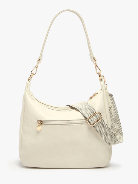 Schoudertas Zip Lulu castagnette Beige zip VICTOR ander zicht 4