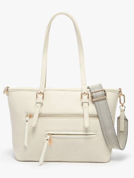 Schoudertas Zip Lulu castagnette Beige zip WILFRIED ander zicht 4