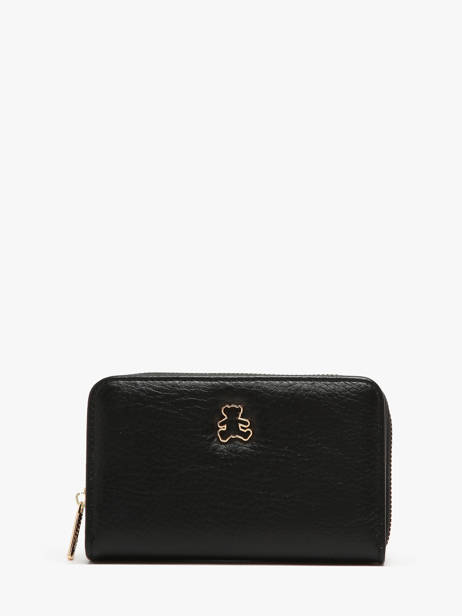 Portefeuille Lulu castagnette Zwart zip CAROL105