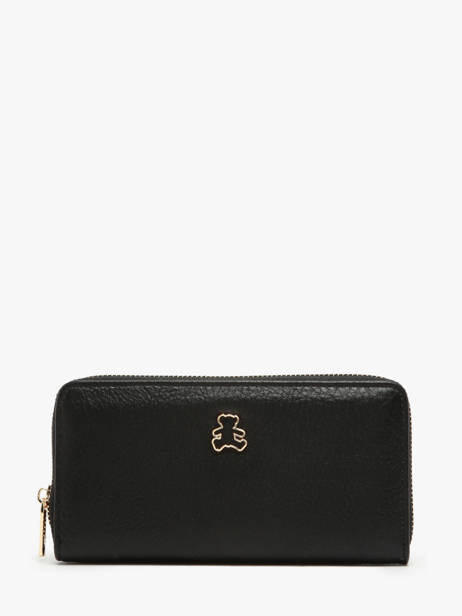 Portefeuille Lulu castagnette Zwart zip CHRYS103