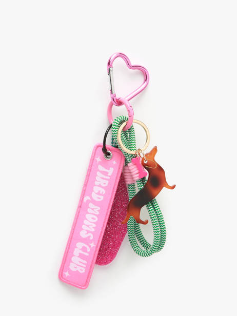 Bag Charm Tired Moms Club Fifille club Roze grigris CLU