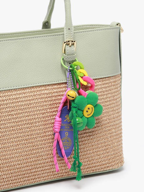 Bag Charm Green Flower Fifille club Groen grigris FLO ander zicht 1