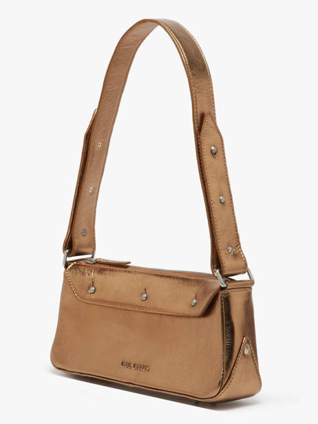 Baguette-tas Vintage Leder Paul marius Goud vintage BILLIE ander zicht 2