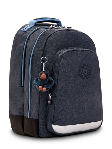 Rugzak 2 Compartimenten Kipling Blauw back to school KI6969 ander zicht 1