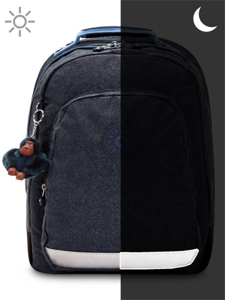 Rugzak 2 Compartimenten Kipling Blauw back to school KI6969 ander zicht 4