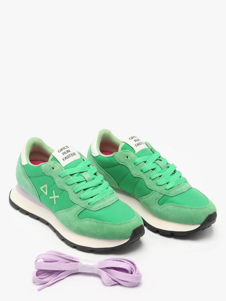 Sneakers Ally Solid Nylon Sun68 Groen women Z35201 ander zicht 2