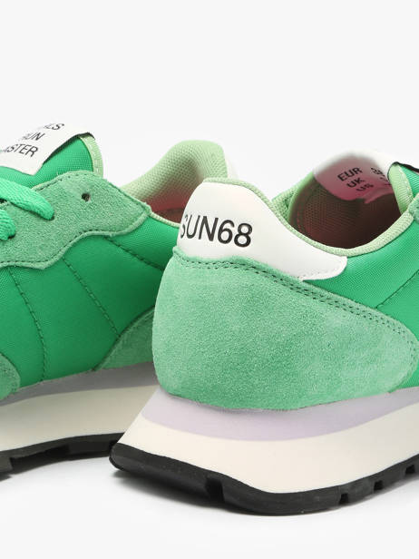 Sneakers Ally Solid Nylon Sun68 Groen women Z35201 ander zicht 3
