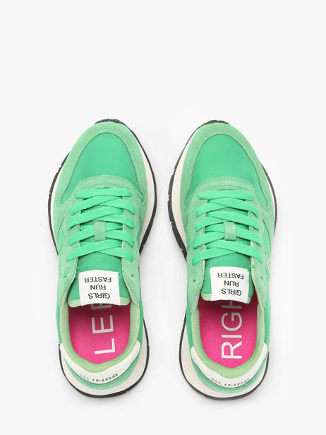 Sneakers Ally Solid Nylon Sun68 Groen women Z35201 ander zicht 4