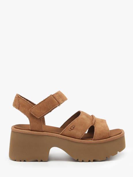 Sandalen New Heights Uit Leder Ugg Bruin women 1167475