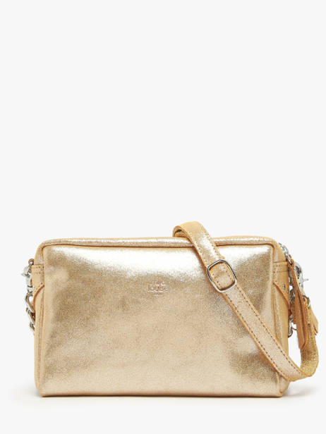 Cross Body Tas Vintage Leder Mila louise Goud vintage 23673X ander zicht 4