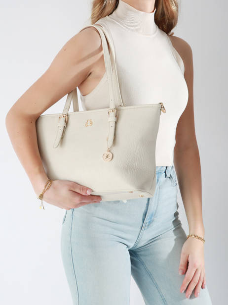Schoudertas Zip Lulu castagnette Beige zip WILFRIED ander zicht 1