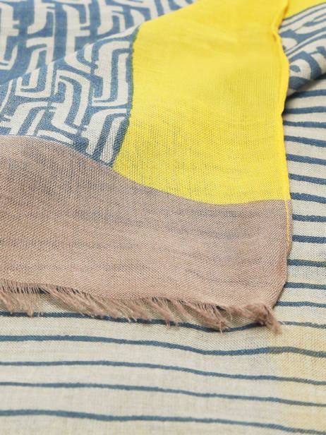 Sjaal Marítimo Linnen 100x100cm Biba Veelkleurig accessoires RI274A ander zicht 1