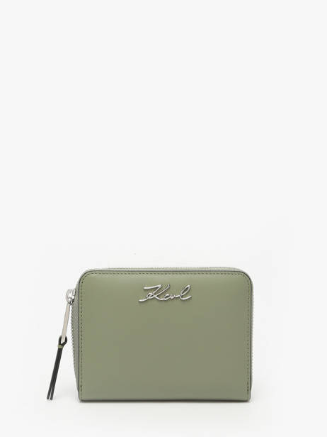 Portefeuille Leder Karl lagerfeld Groen k signature A1W32105
