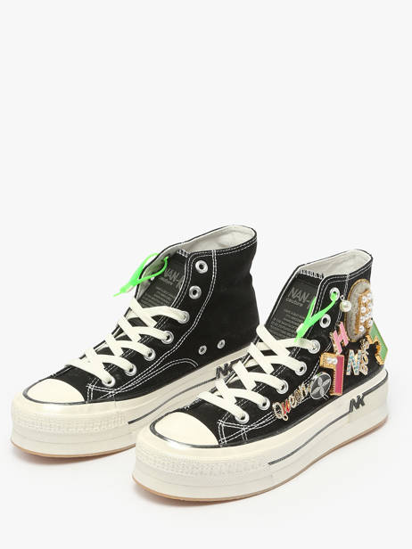 Sneakers Nan-ku couture Zwart women 15A1 ander zicht 2