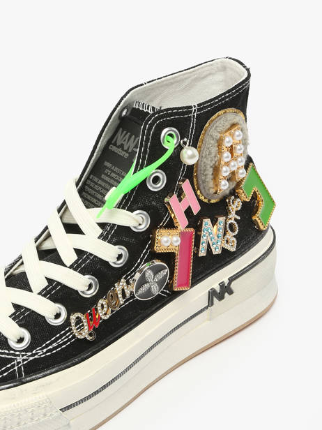 Sneakers Nan-ku couture Zwart women 15A1 ander zicht 3