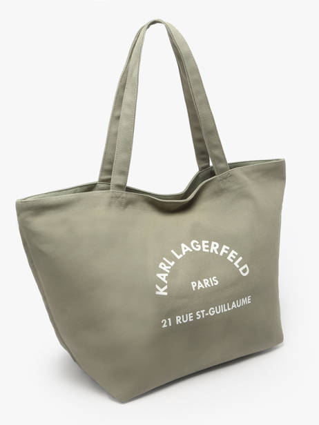 Schoudertas Rsg Katoen Karl lagerfeld Groen rsg A1W50006 ander zicht 2