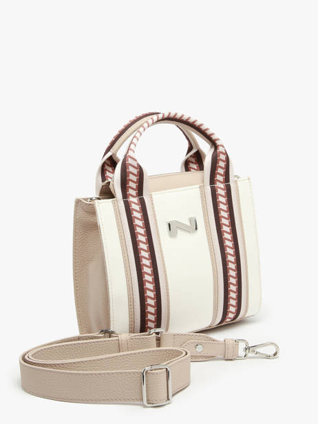 Cross Body Tas Luna Canvas En Leder Nathan baume Wit solar LUNA ander zicht 2