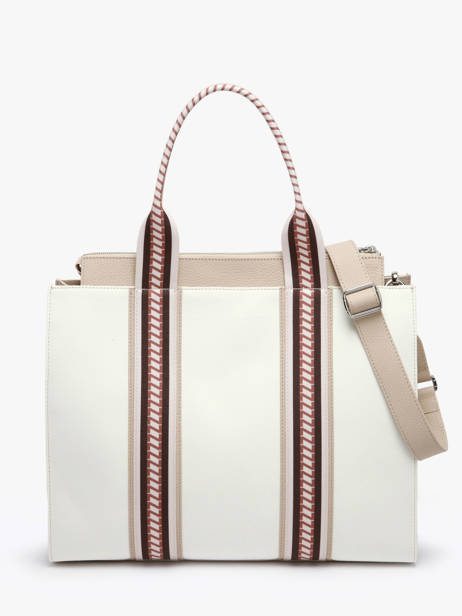 Shopper Nina Canvas En Leder Nathan baume Wit solar NINA ander zicht 4