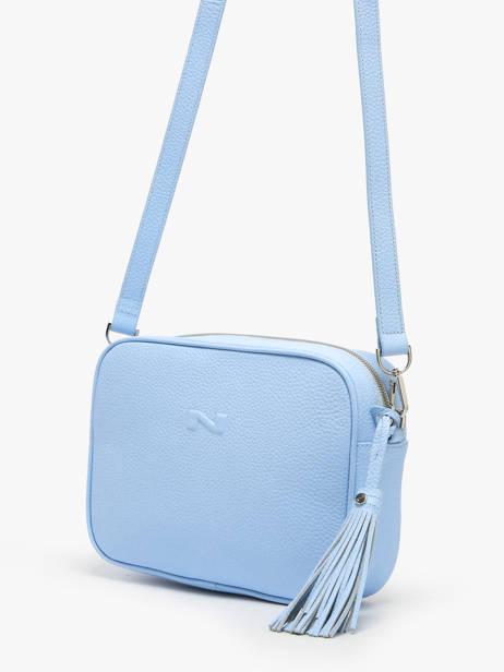 Cross Body Tas Camera Bag Leder Nathan baume Blauw nathan 2 ander zicht 2