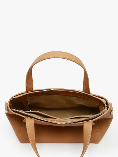Handtas Cacao Leder Nathan baume Bruin candy 6 ander zicht 3