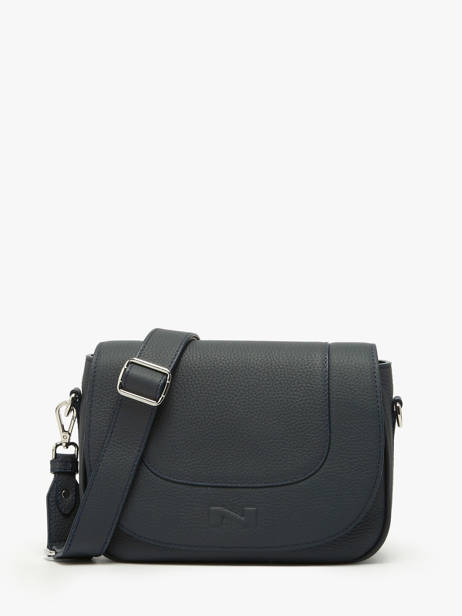 Cross Body Tas Ponant Leder Nathan baume Blauw regate 10