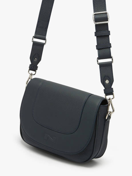 Cross Body Tas Ponant Leder Nathan baume Blauw regate 10 ander zicht 2