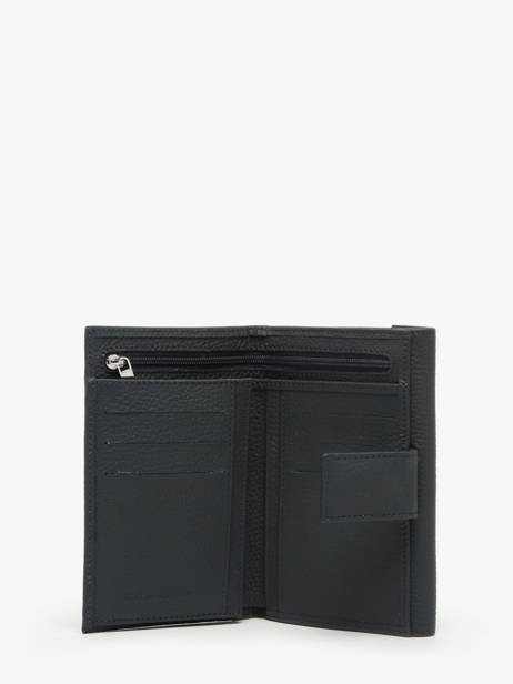 Portefeuille Nathan baume Blauw grained 410N ander zicht 1