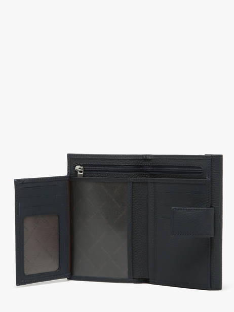 Portefeuille Nathan baume Blauw grained 410N ander zicht 2