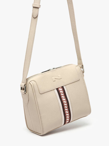 Cross Body Tas Jeane Signature Leder Nathan baume Beige signature 3 ander zicht 2