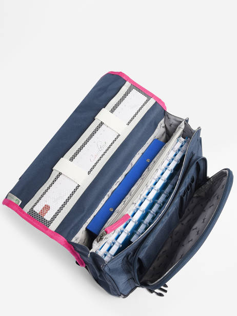 Boekentas 2 Compartimenten Cameleon Blauw actual PBBACA35 ander zicht 4