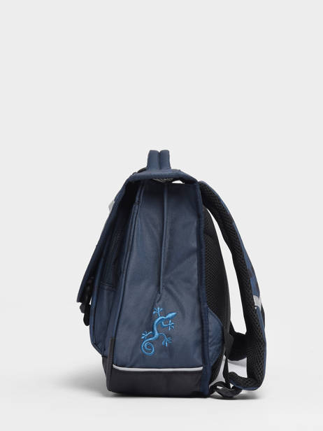 Boekentas 2 Compartimenten Cameleon Blauw actual PBBACA38 ander zicht 3