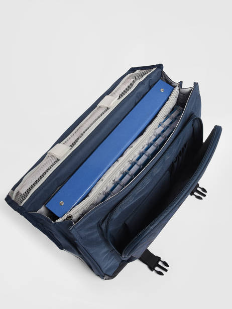 Boekentas 2 Compartimenten Cameleon Blauw actual PBBACA38 ander zicht 4