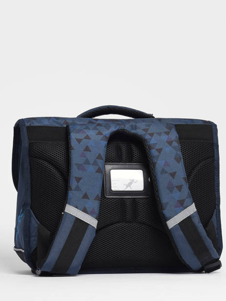 Boekentas 2 Compartimenten Cameleon Blauw actual PBBACA38 ander zicht 5