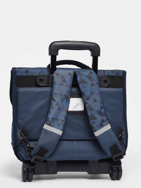 Boekentas Op Wieltjes 2 Compartimenten Cameleon Blauw actual PBBACR38 ander zicht 5