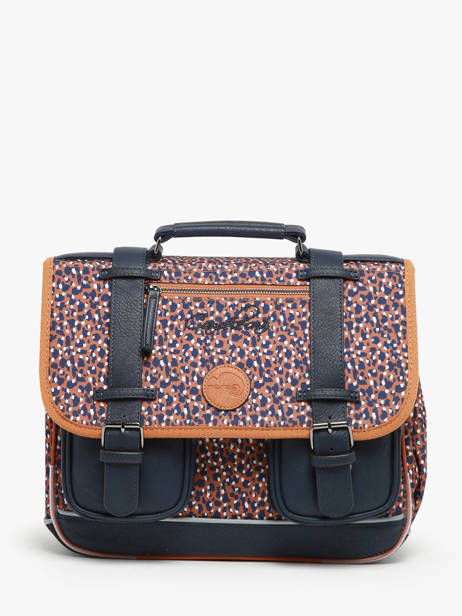 Boekentas 2 Compartimenten Cameleon Bruin vintage fantasy PBVGCA35
