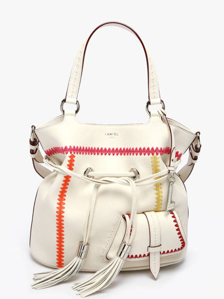Bucket Bag Premier Flirt Leder Lancel Wit premier flirt A13387