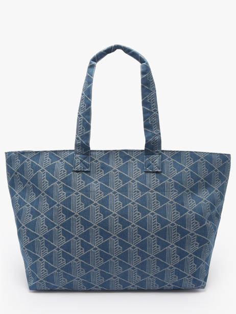 Schoudertas Heritage Jacquard Katoen Lacoste Blauw heritage jacquard NU4994PB ander zicht 4