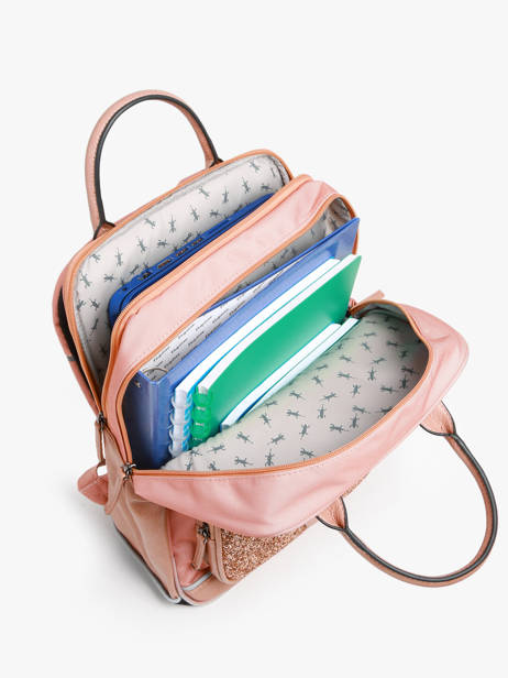 Rugzak 2 Compartimenten Cameleon Roze vintage fantasy PBVGSD37 ander zicht 3
