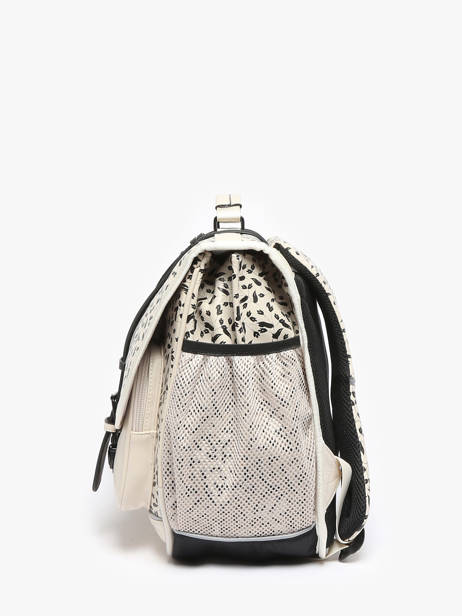 Boekentas 2 Compartimenten Cameleon Beige vintage north PBVWCA38 ander zicht 3
