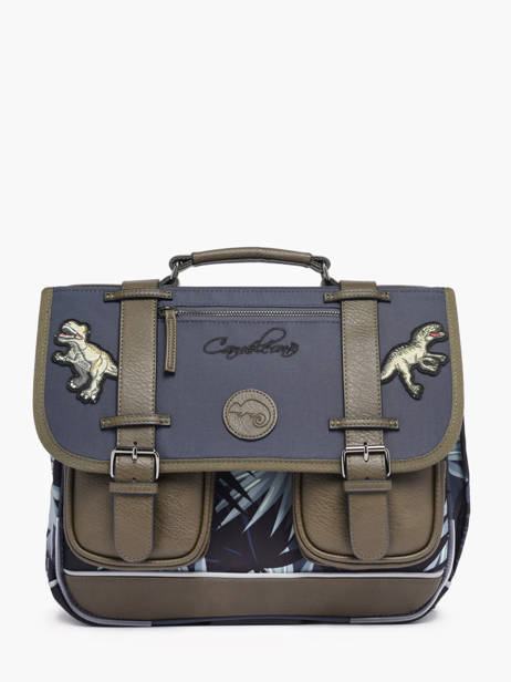 Boekentas 2 Compartimenten Cameleon Grijs vintage urban PBVBCA35