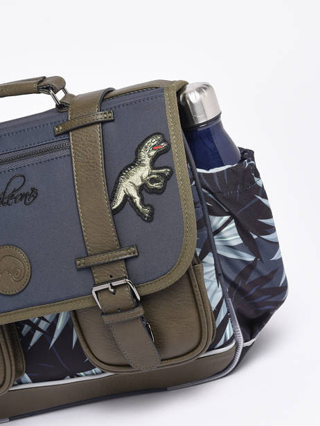 Boekentas 2 Compartimenten Cameleon Grijs vintage urban PBVBCA38 ander zicht 6