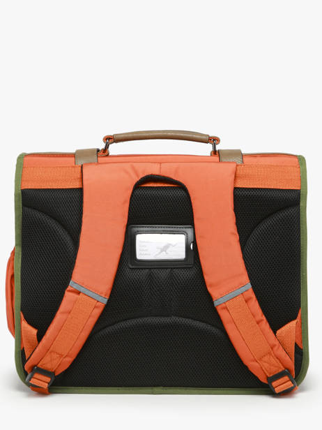 Boekentas 3 Compartimenten Cameleon Oranje vintage urban PBVBCA41 ander zicht 4